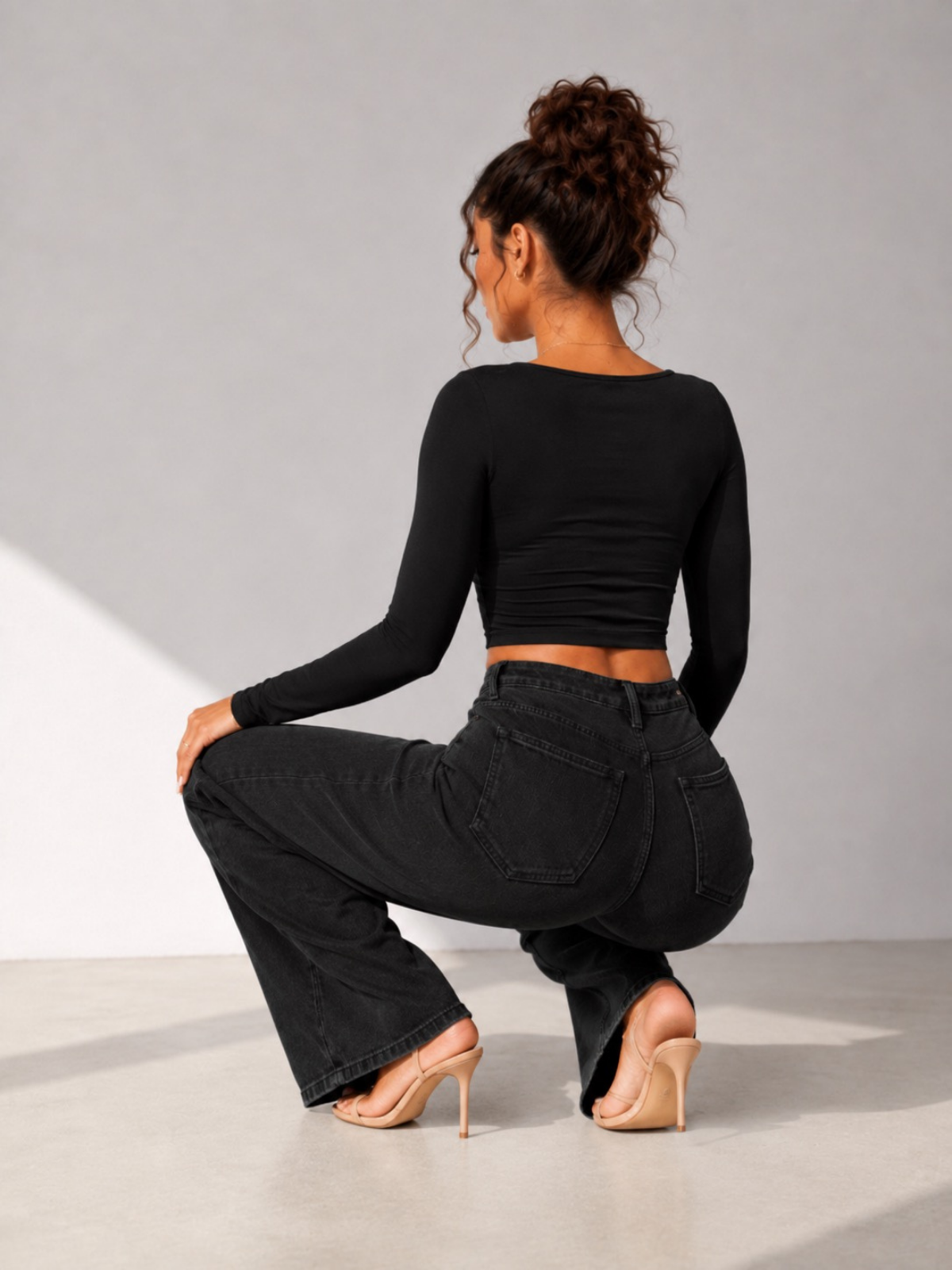 SIACHA Sculpt Fitted Flare Jeans