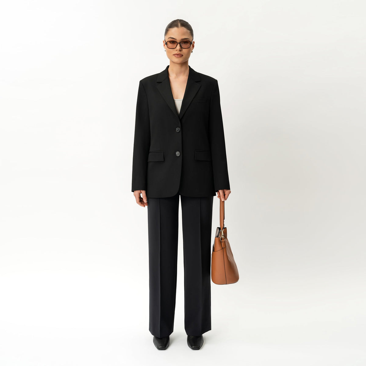 Crepe Relaxed Trouser