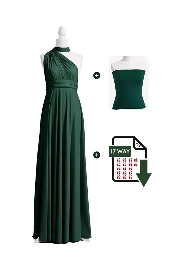Dark Green Multiway Infinity Dress
