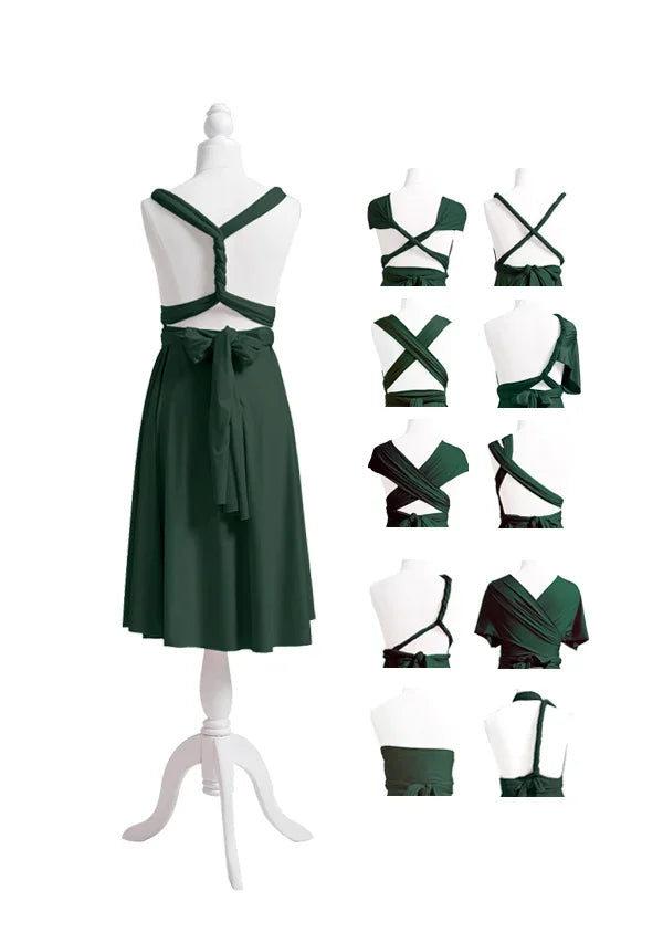 Dark Green Multiway Infinity Dress