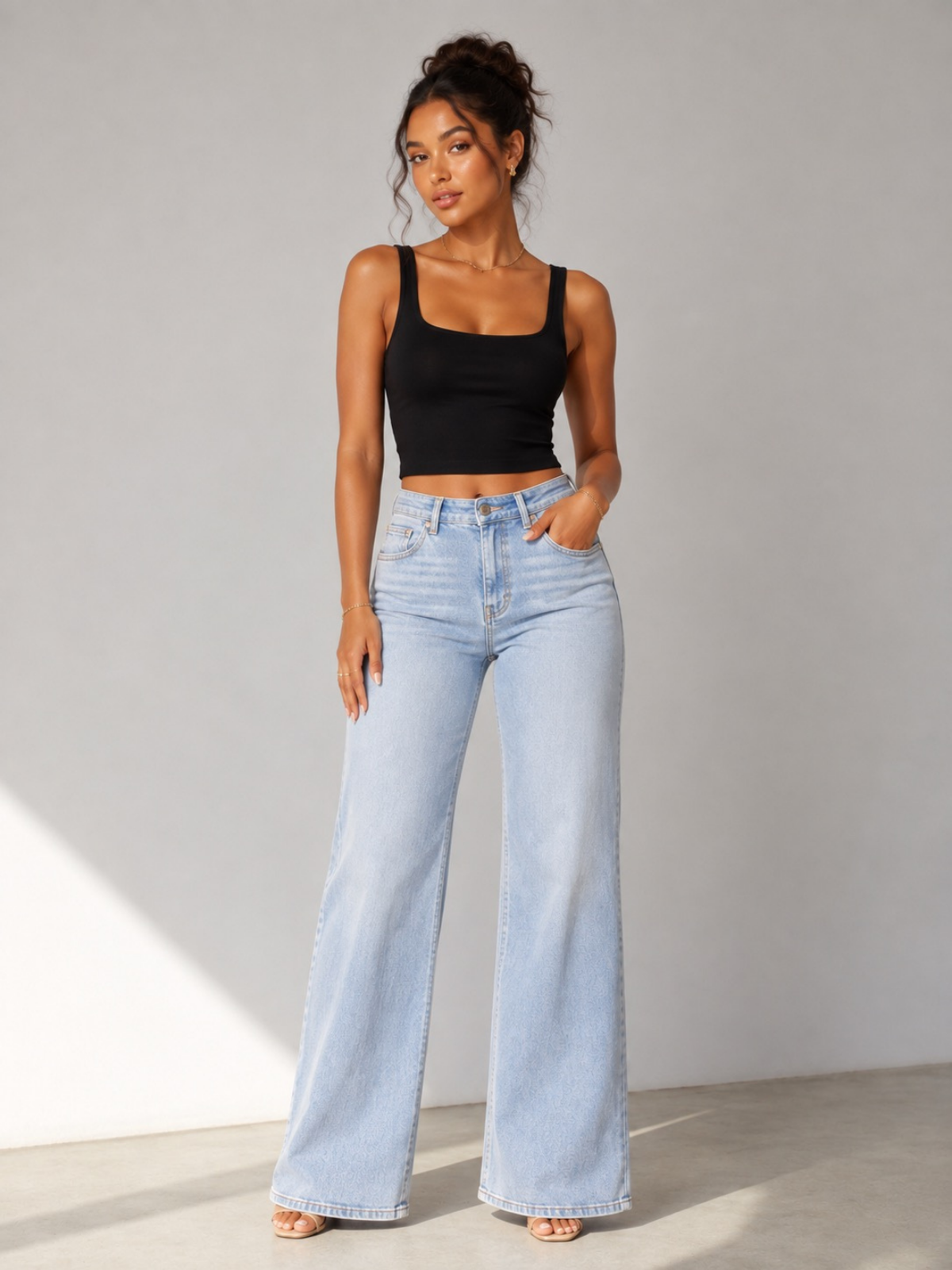 SIACHA Sculpt Fitted Flare Jeans
