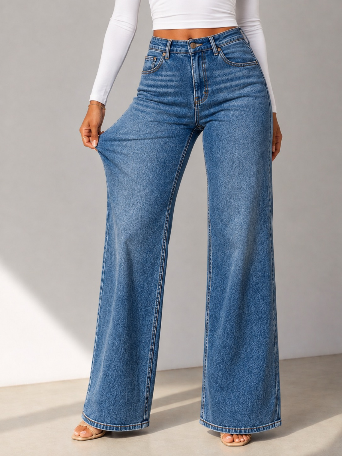 SIACHA Sculpt Fitted Flare Jeans