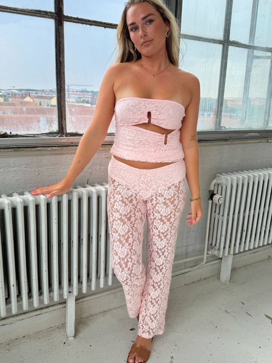 Alma lace top - Pink
