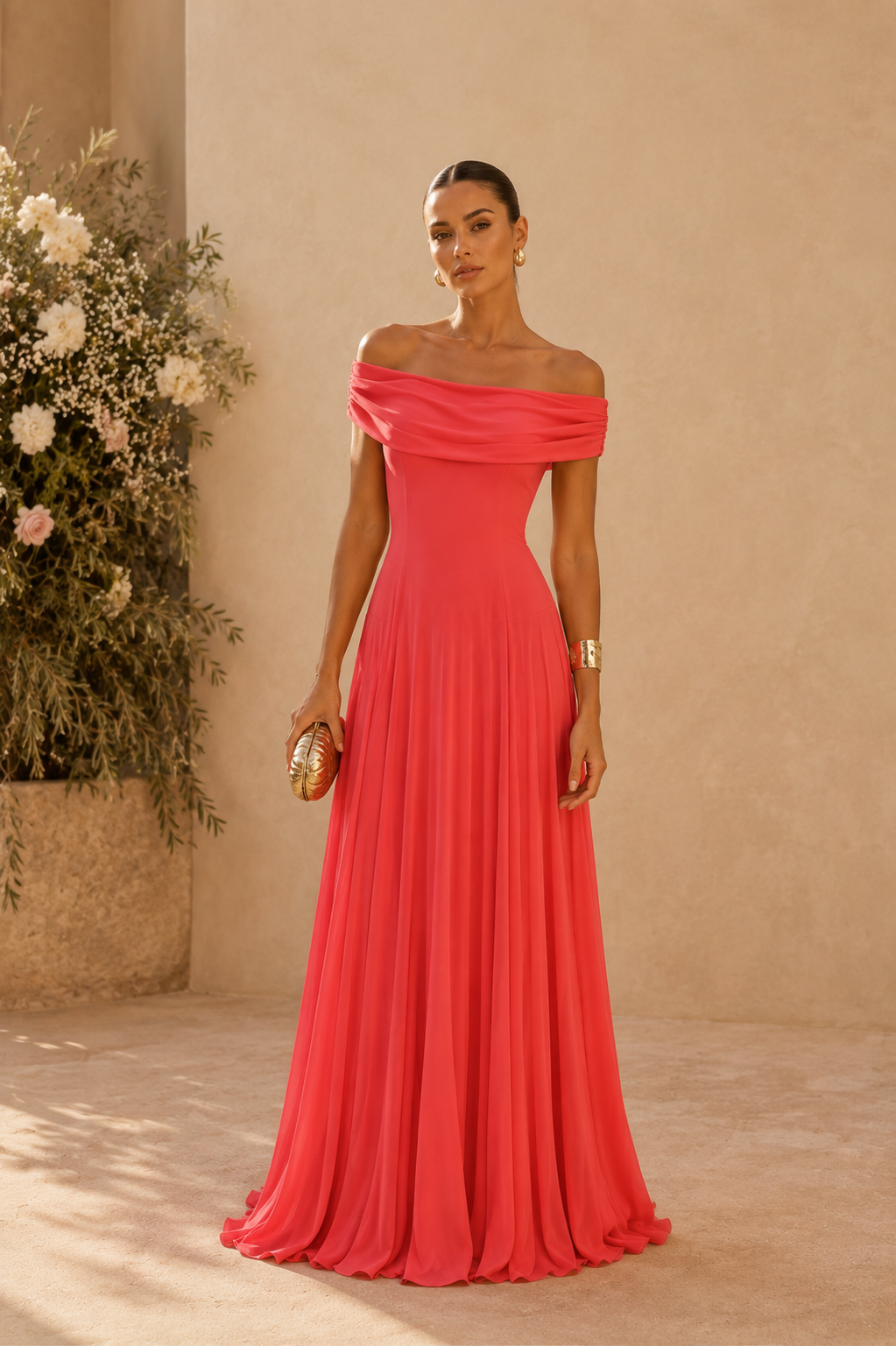 Vestido Toledo Coral