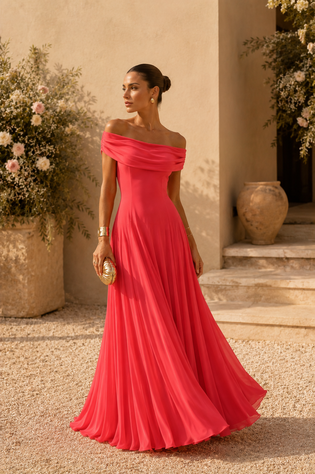 Vestido Toledo Coral
