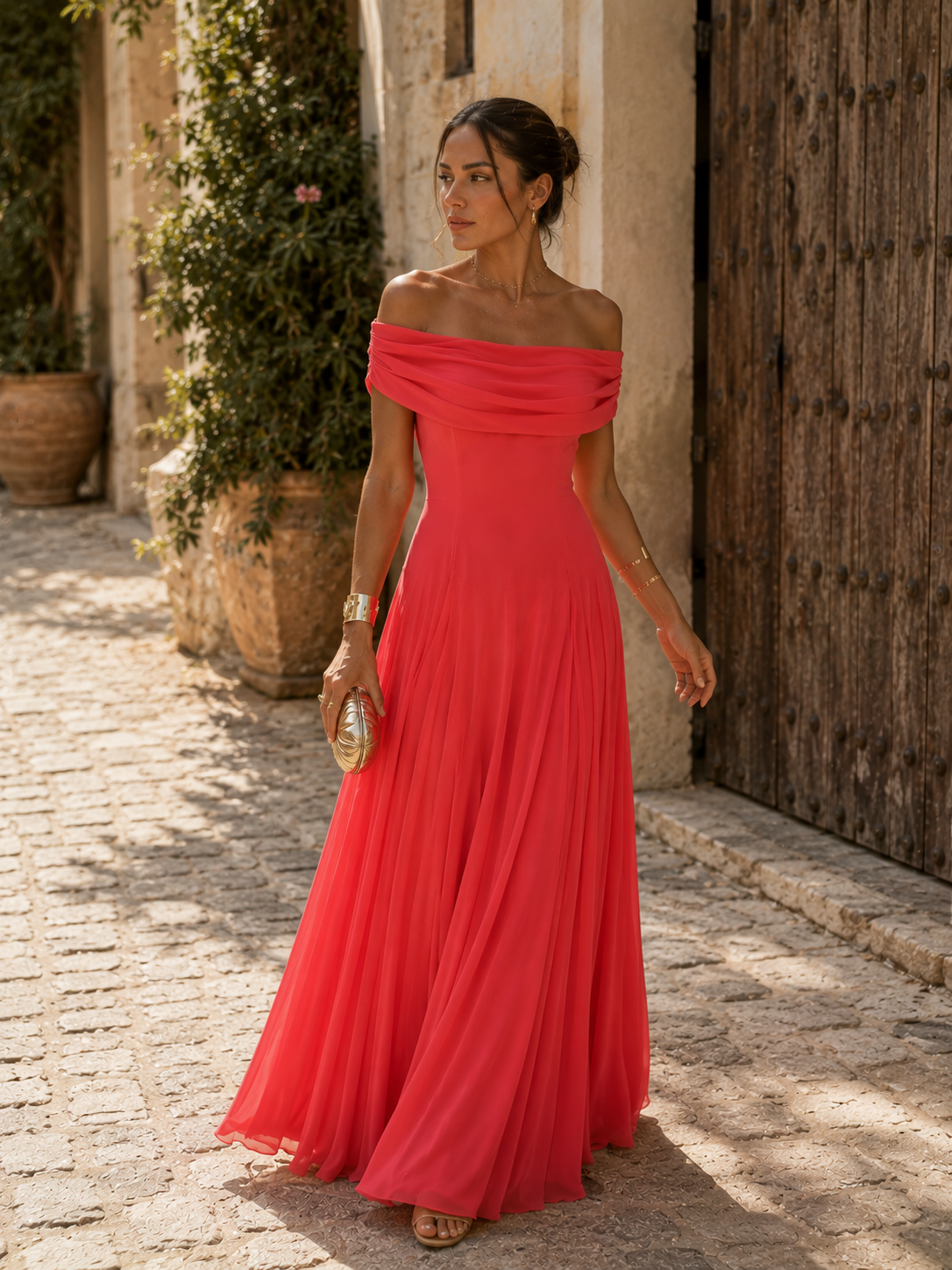 Vestido Toledo Coral