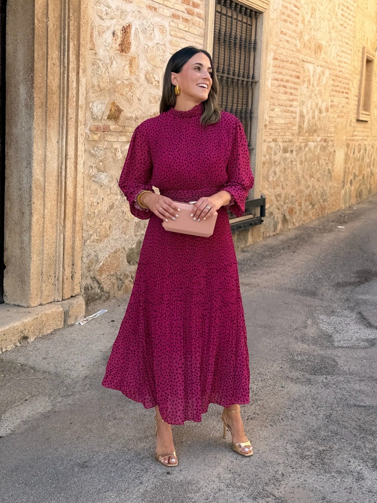 Vestido midi buganvilla  | Magnolia