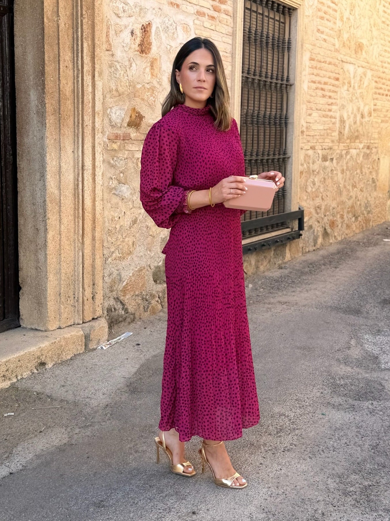Vestido midi buganvilla  | Magnolia