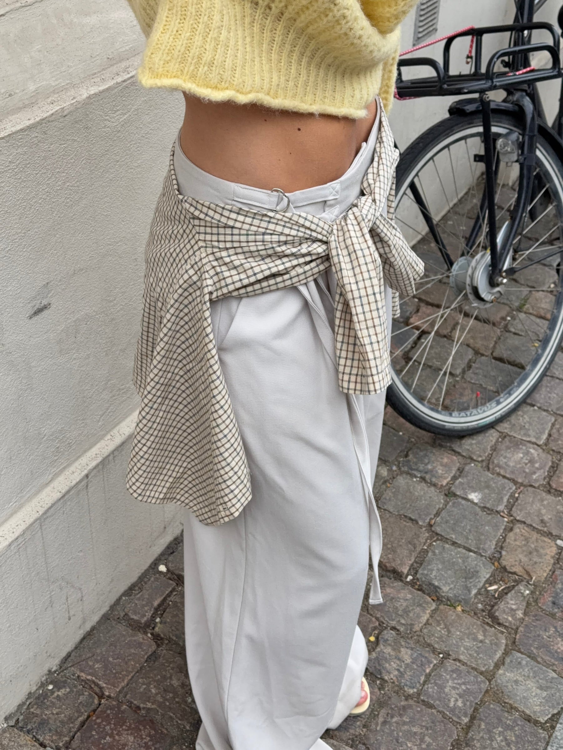 Malva belted suit pants - Light taupe