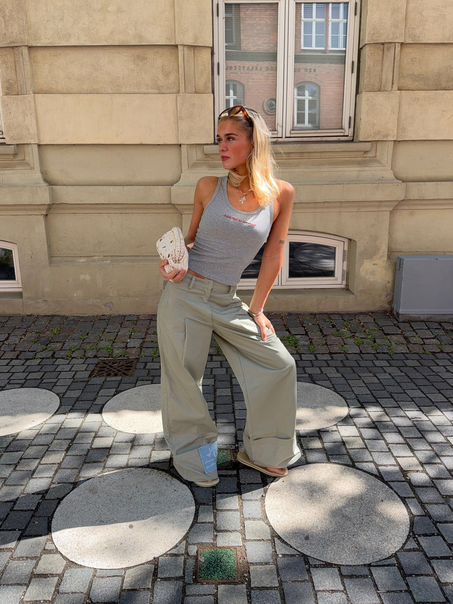 Neva fold up pants - Army green