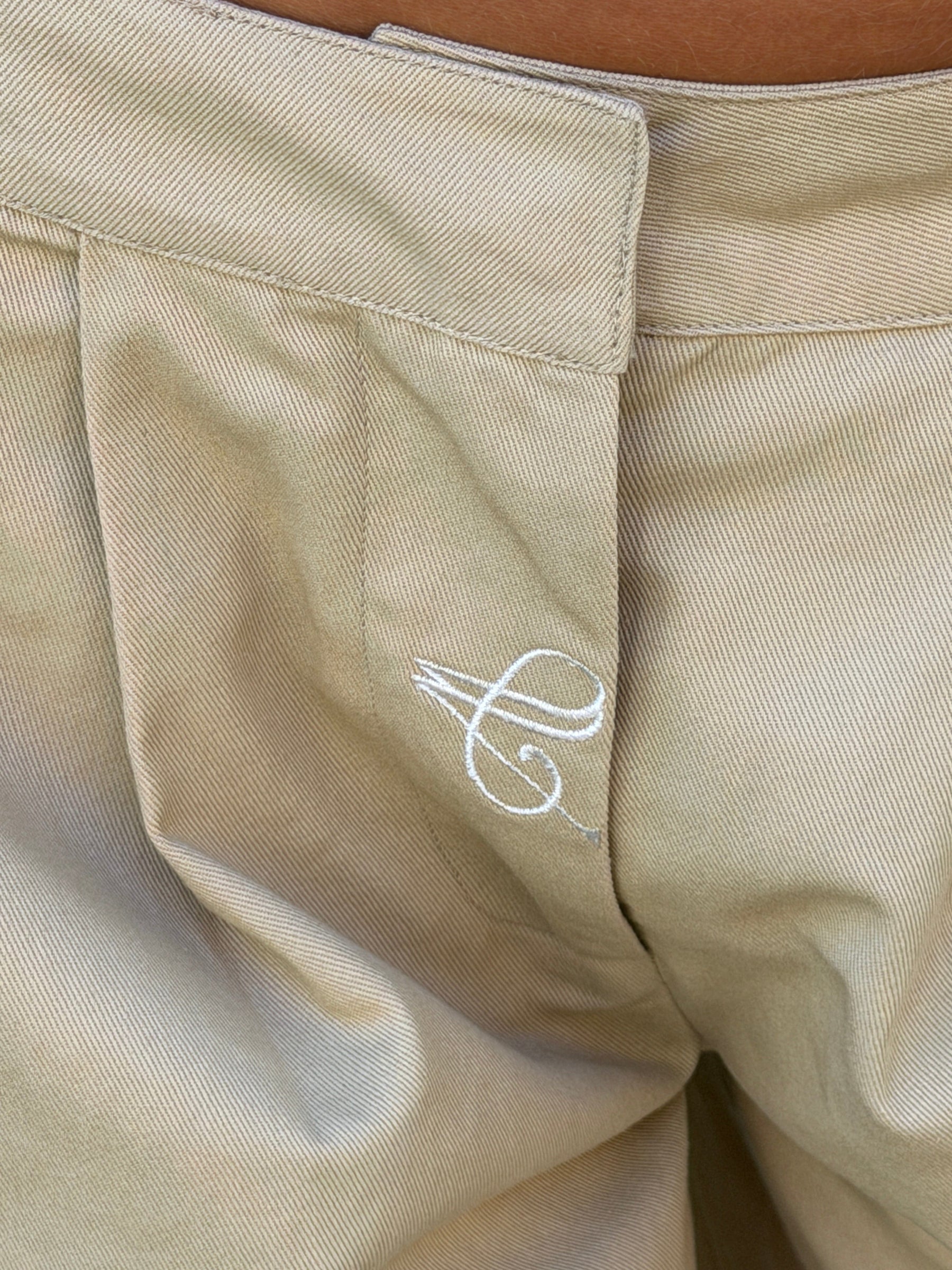 Neva fold up pants - Beige