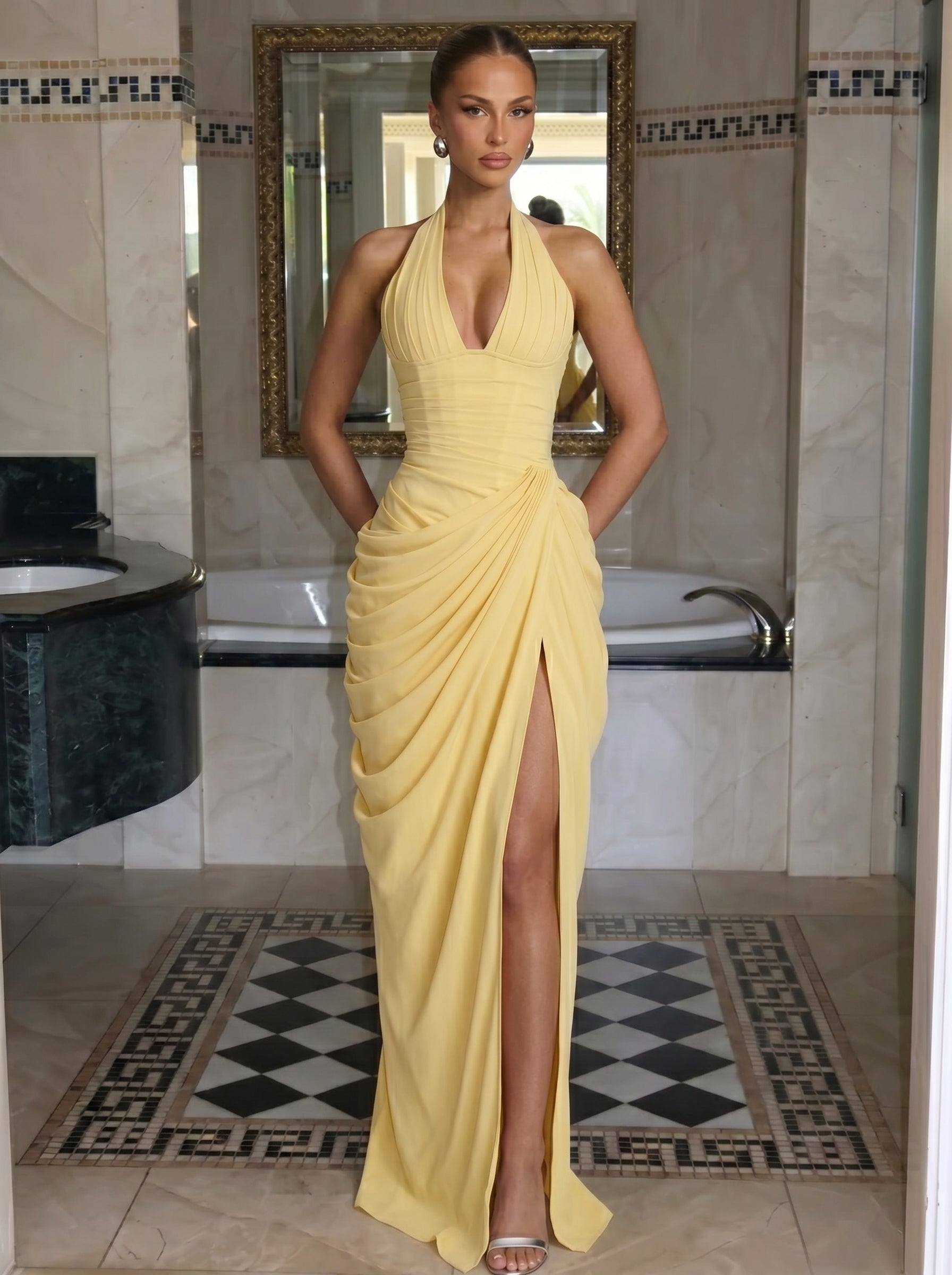 Anna™ - Vestido Maxi de Chifón
