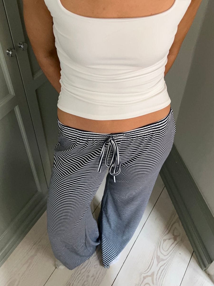 Kaya striped pants - Navy/White