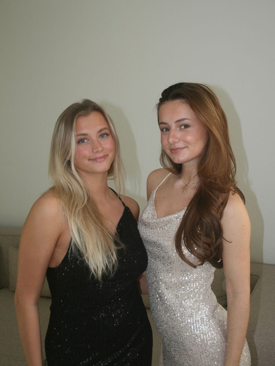 Laya glitter dress - White