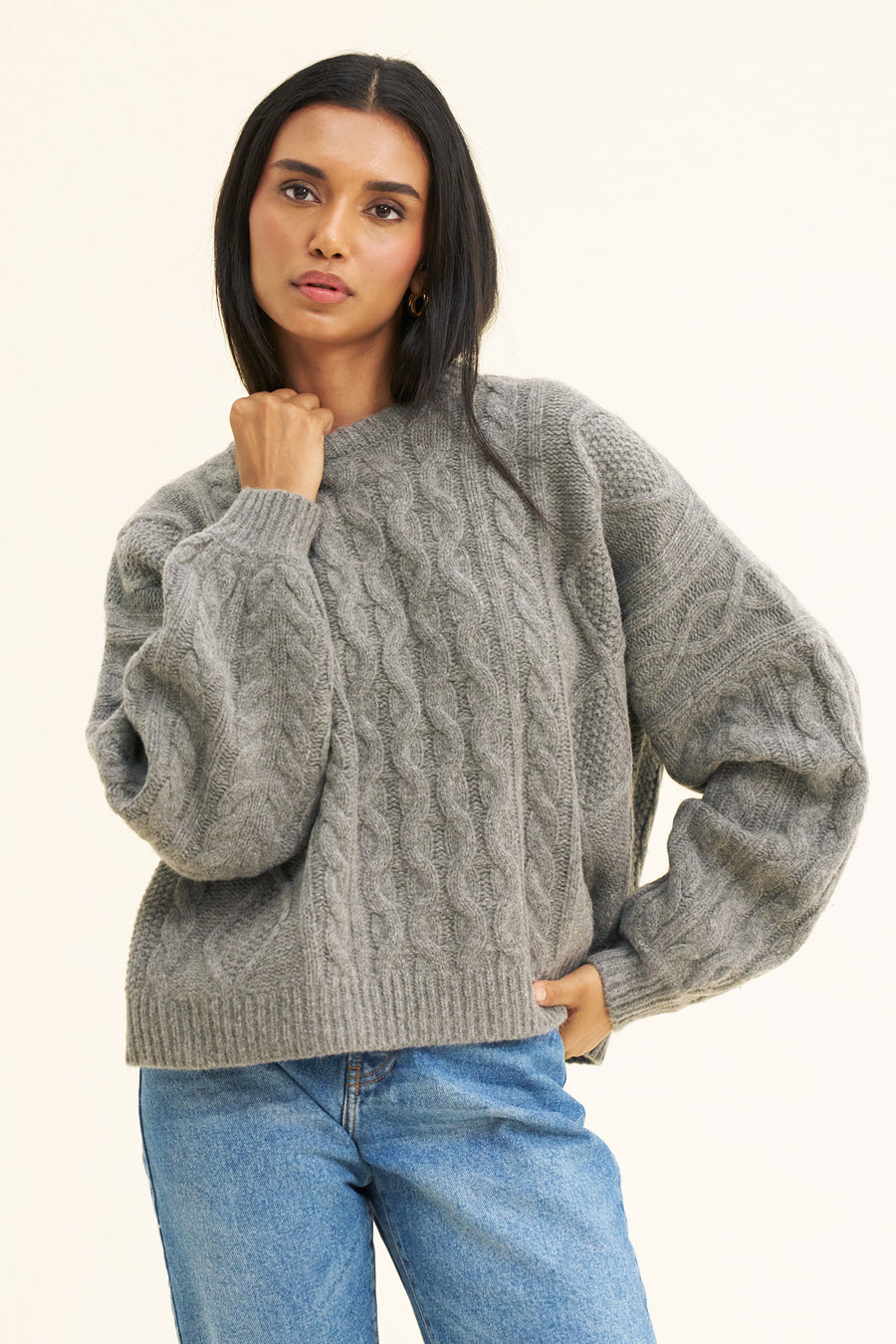 WINONA KNIT - MID GREY
