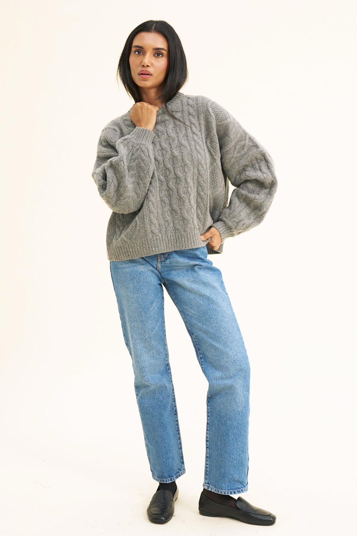 WINONA KNIT - MID GREY
