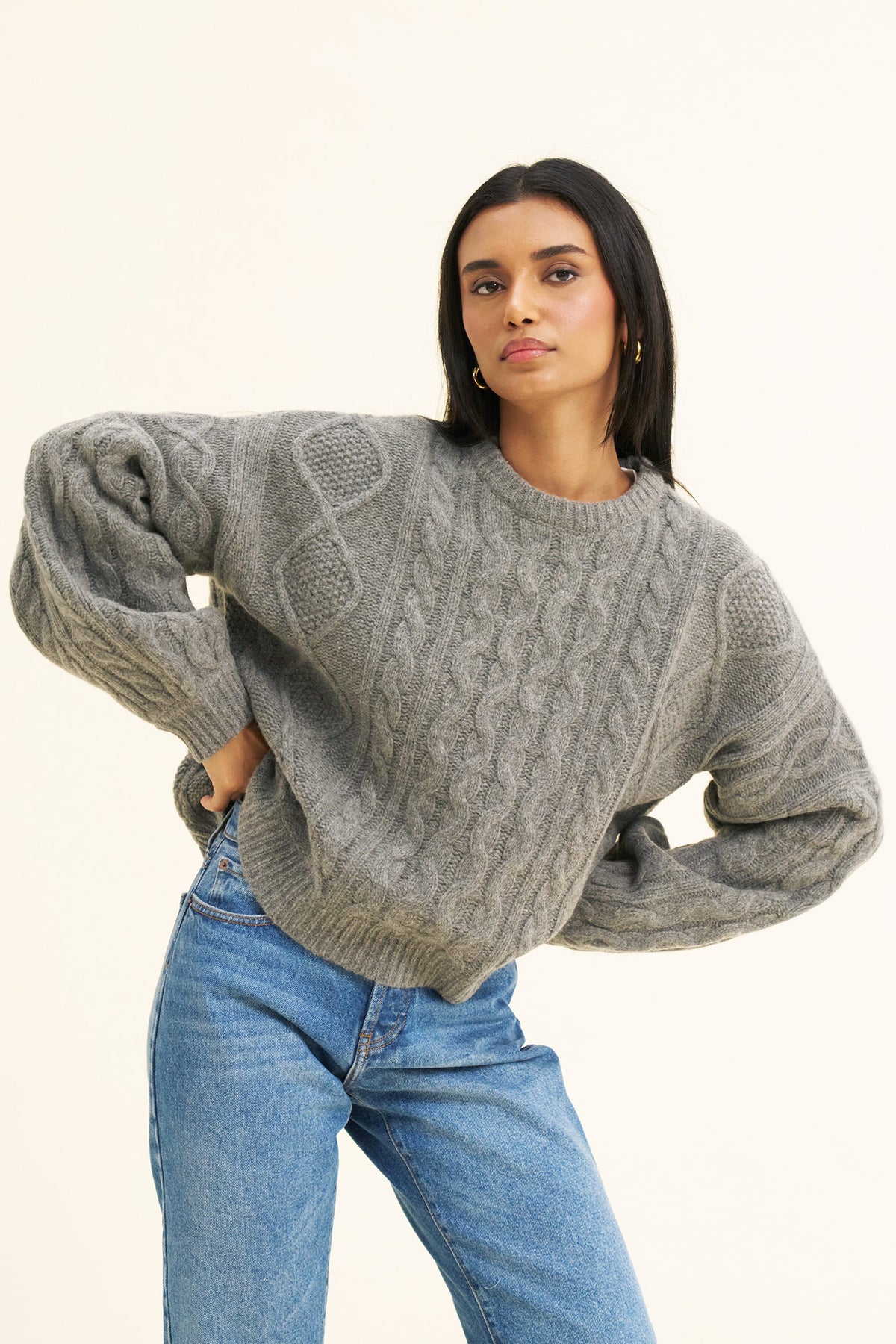 WINONA KNIT - MID GREY