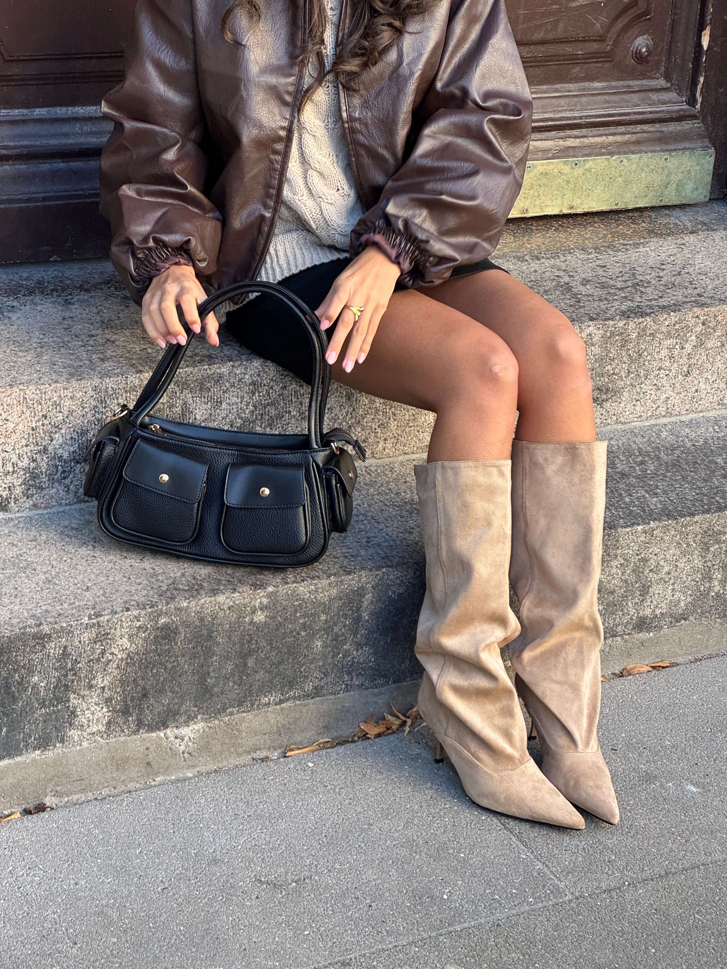 Viva suede boots - Beige
