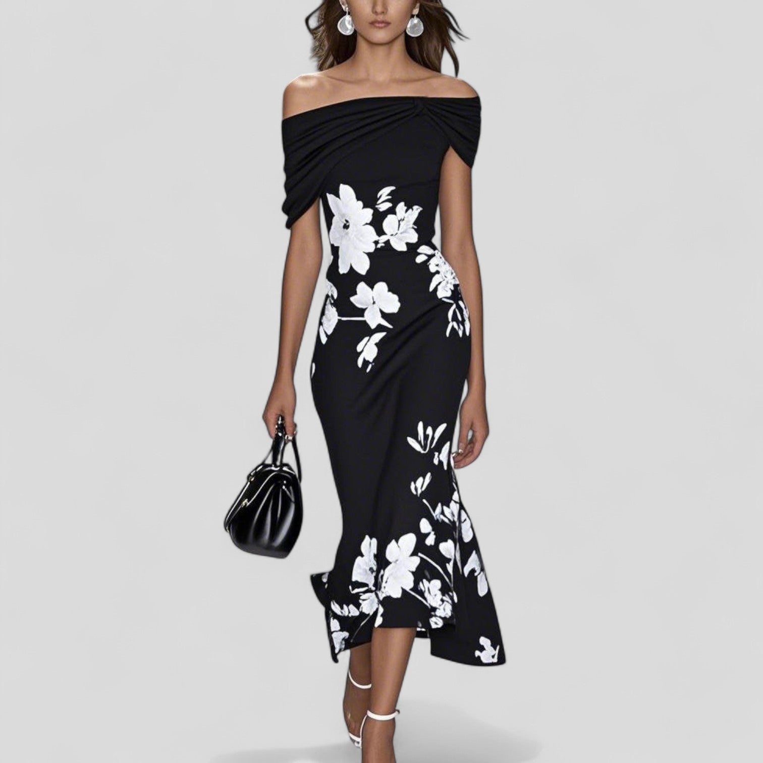 ISABRUNEL | Elegante vestido midi