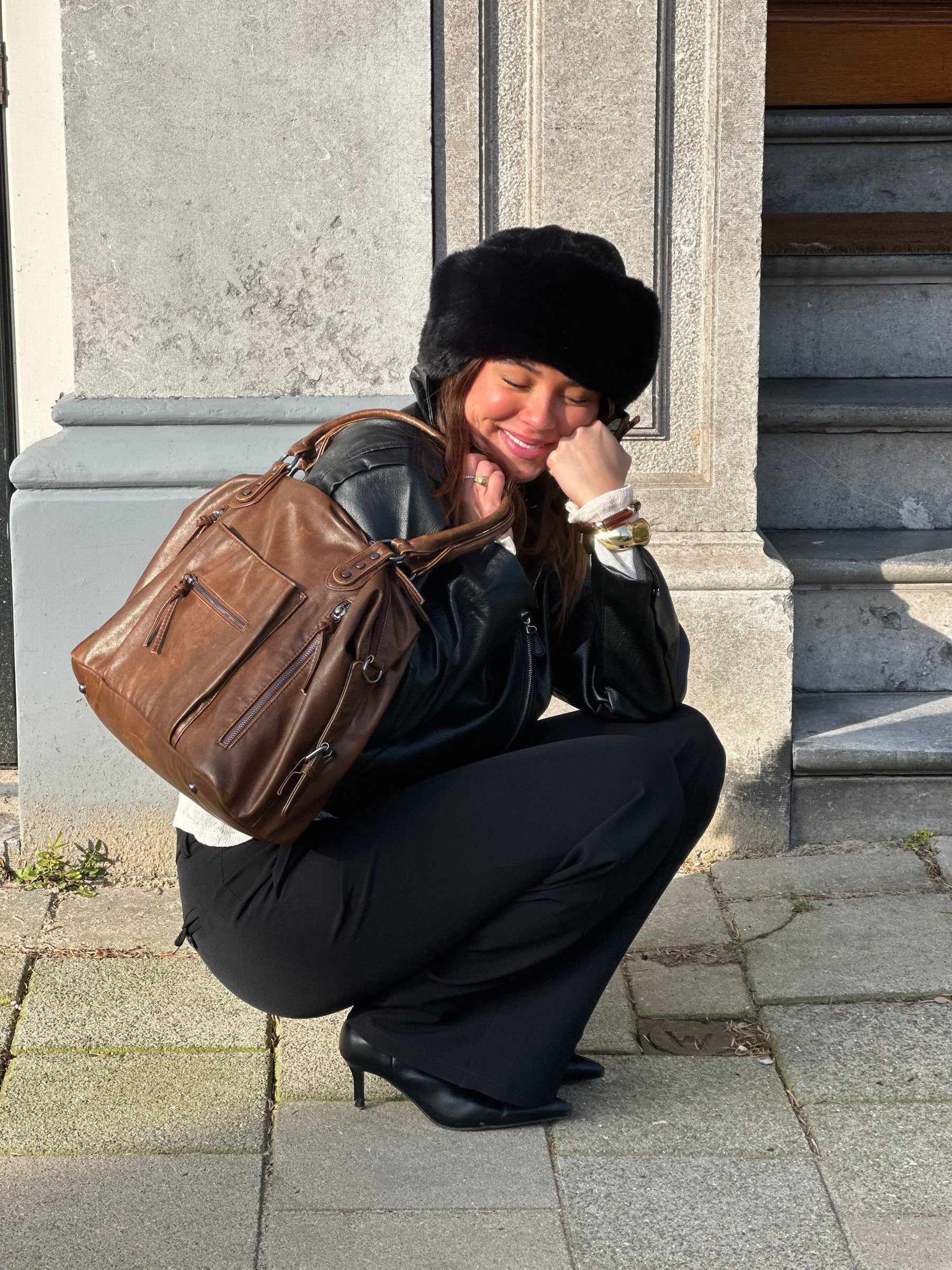 Kiva shoulder bag - Brown